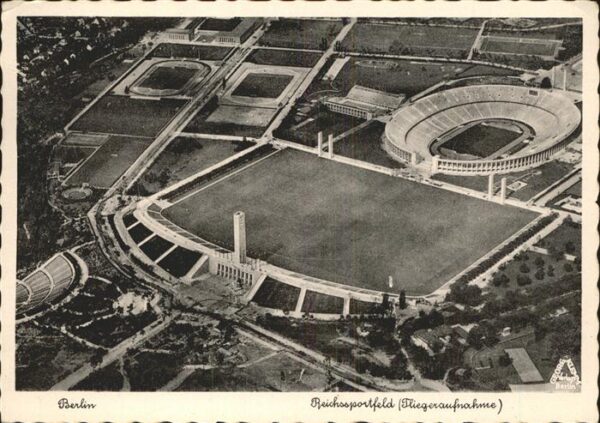 Stadion Berlin Fliegeraufnahme Reichssportfeld