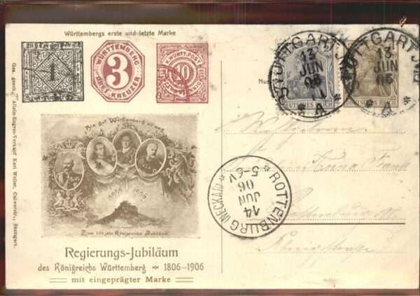Adel Wuerttemberg Regierungs-Jubiläum 1806-1906