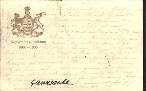 Adel Wuerttemberg Regierungs-Jubiläum 1806-1906 – Bild 2