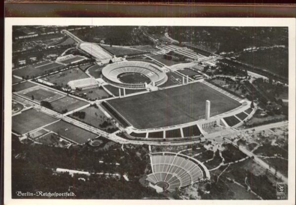 Stadion Fliegeraufnahme Berlin Reichssportfeld