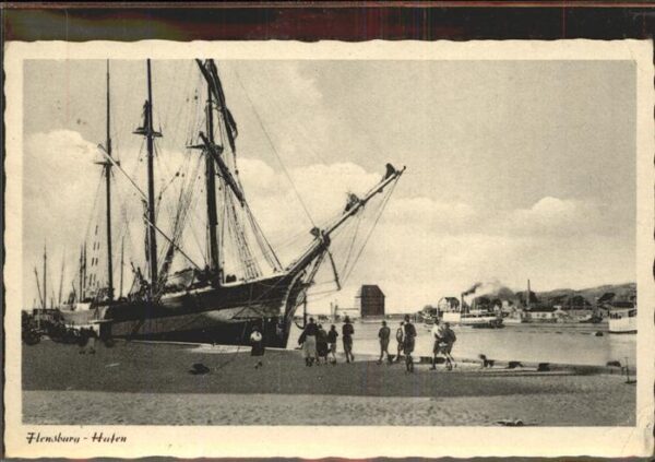 Hafenanlagen Segelschiff Flensburg