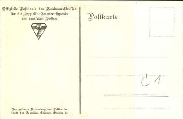 Zeppelin Eckener-Spende Künstlerkarte – Bild 2