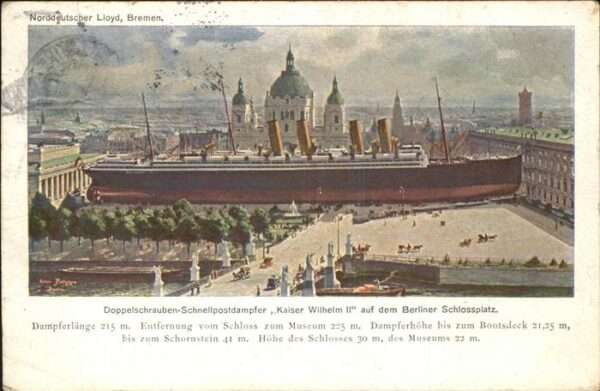 Dampfer Oceanliner Doppelschrauben Schnellpostdampfer Berl