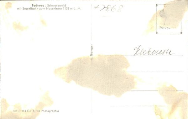 Sessellift Todtnau Schwarzwald Sommer – Bild 2