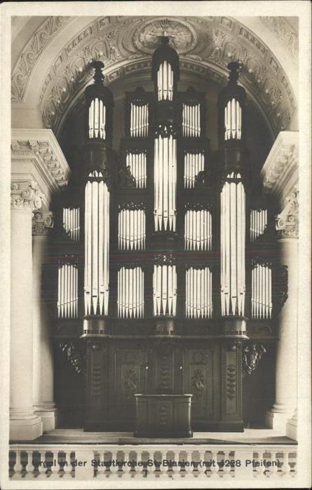 Kirchenorgel Stadtkirche Blasien