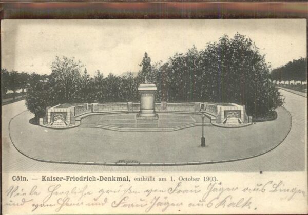 Friedrich der Grosse Cöln Kaiser-Friedrich-Denkmal 01. Octob
