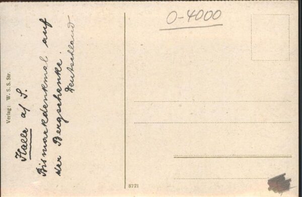 Bismarck Denkmal Bergschenke Halle a. S. – Bild 2