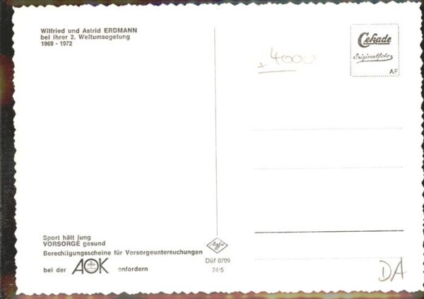 Segelschiffe Erdmann Wilfrried Astrid Weltumseglung – Bild 2