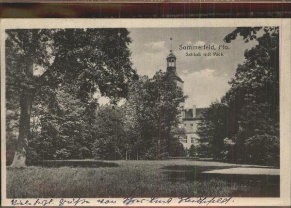 Sommerfeld Lubsko Schloss mit Park