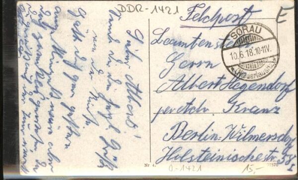 Sommerfeld Lubsko Rathaus und Kirche Feldpost – Bild 2