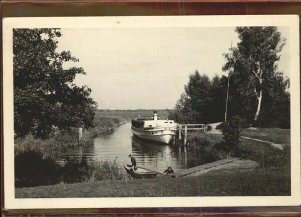 Kolberg Ostseebad Kolobrzeg Dampfer Hafen Anlegestelle Boot Uferweg