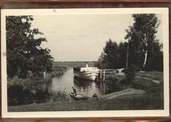 Kolberg Wolziger See Dampfer Hafen Anlegestelle Boot Uferweg