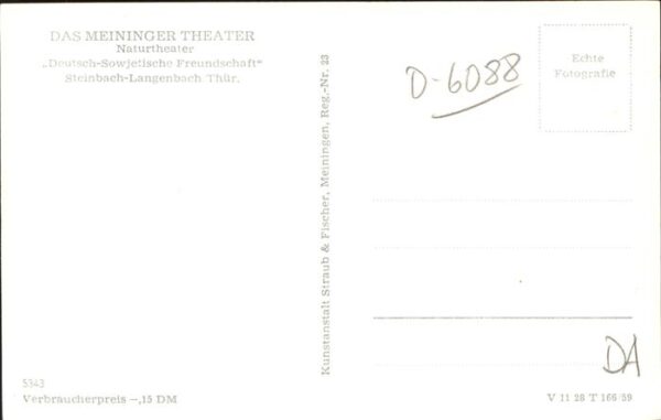 Freilichtbuehne Thingstaette Meininger Theater Steinbach-Langenbach – Bild 2