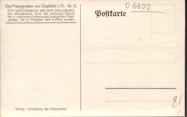 Hoehlen Caves Grottes Feengrotte Saalfeld Märchendom Gralsbur – Bild 2