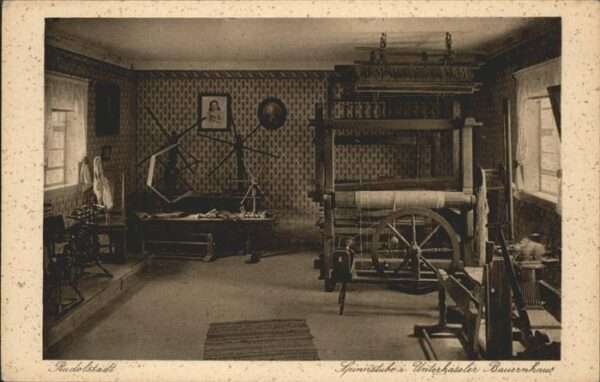 Spinnen Handwerk Spinnstube Unterhaseler Bauernhaus Rudo