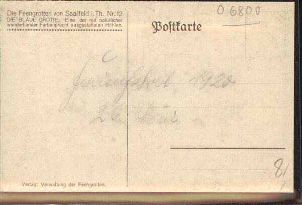 Hoehlen Caves Grottes Feengrotte Saalfeld blaue Grotte – Bild 2