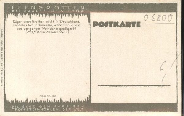 Hoehlen Caves Grottes Feengrotte Saalfeld Gralsburg – Bild 2