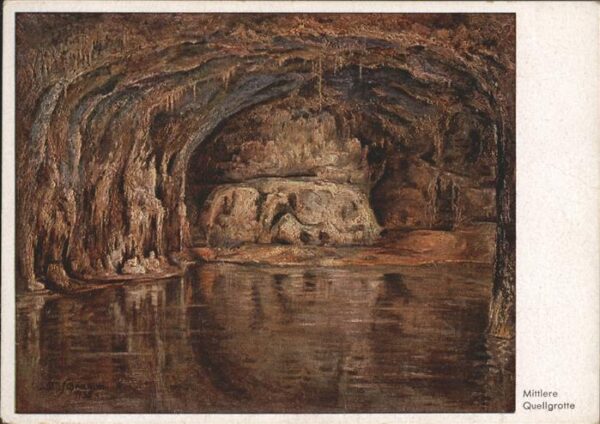 Hoehlen Caves Grottes Feengrotte Saalfeld mittlere Quellgrott