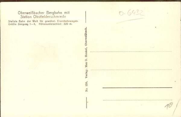 Bergbahn Obstfelderschmiede Oberweißbach – Bild 2