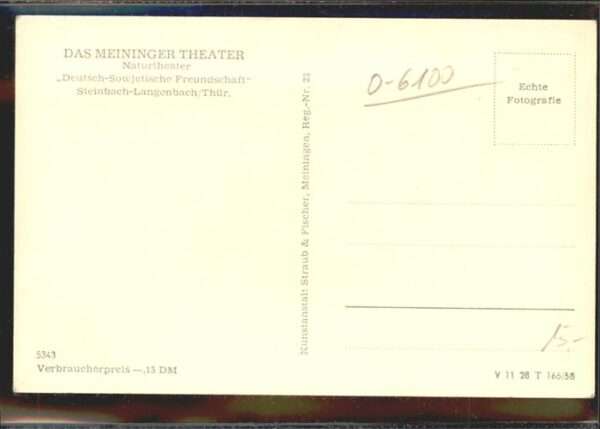 Freilichtbuehne Thingstaette Steinbach-Langenbach Meininger-Theater – Bild 2