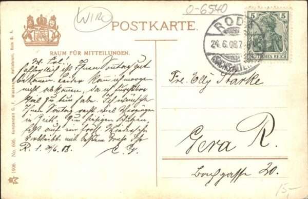 Verlag WIRO Wiedemann Nr. 696 Roda Weihertalsperre – Bild 2