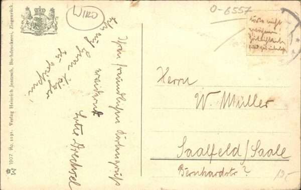Verlag WIRO Wiedemann Nr. 1191 Ziegenrück an der Saale – Bild 2