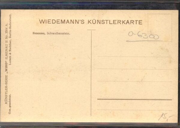 Verlag Wiedemann WIRO Nr. 3564 Ilmenau Schwalbenstein – Bild 2