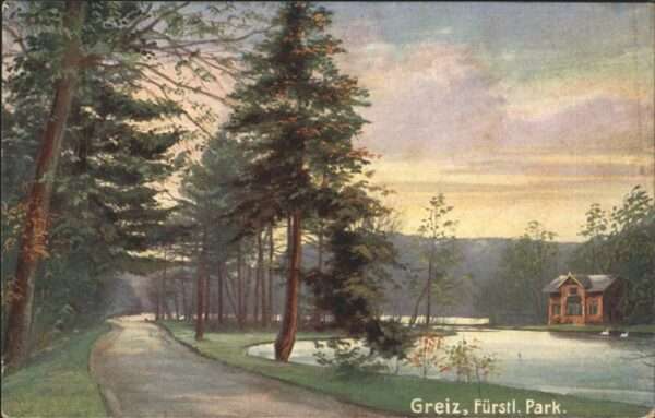 Verlag Wiedemann WIRO Nr. 1106 Greiz Fürstlicher Park