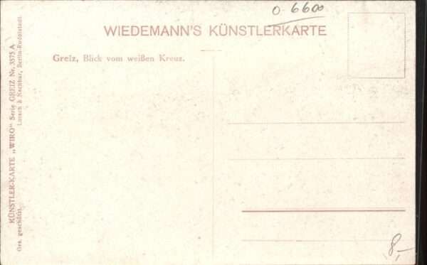 Verlag Wiedemann WIRO Nr. 3575 A Greiz – Bild 2