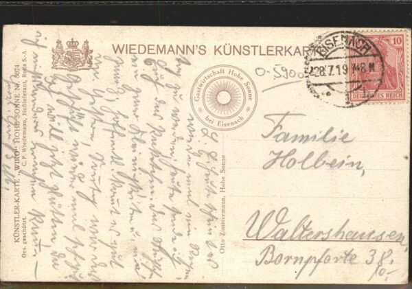 Verlag Wiedemann WIRO Nr. 3074 Wartburg Hohe Sonne – Bild 2