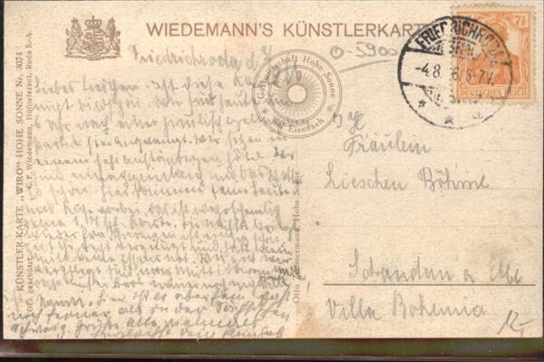 Verlag Wiedemann WIRO Nr. 3074 Hohe Sonne Wartburg – Bild 2