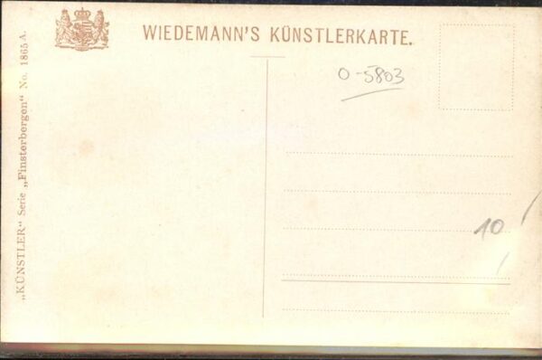 Verlag Wiedemann WIRO Nr. 1865 A Finsterbergen Leinatal Hainfelse – Bild 2