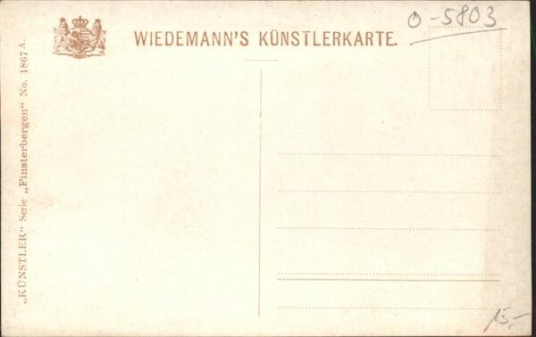 Verlag Wiedemann WIRO Nr. 1867 A Finsterbergen Brandleite-Teich – Bild 2