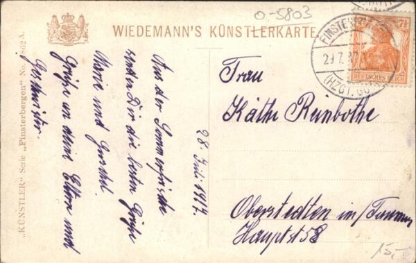 Verlag Wiedemann WIRO Nr. 1862 A Finsterbergen – Bild 2