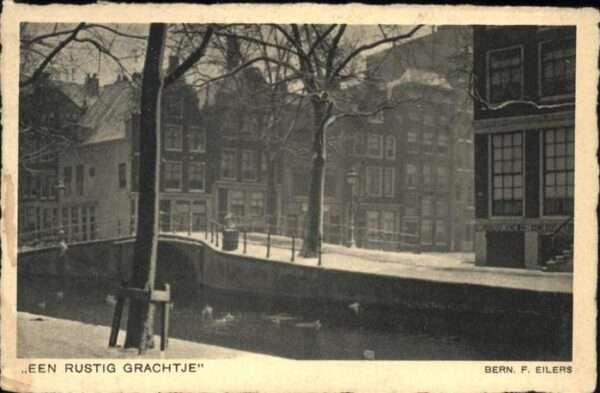 Amsterdam Niederlande Een Rustig Grachtje