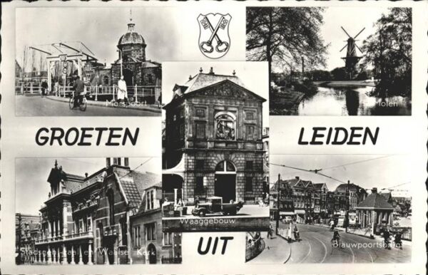 Leiden Greoeten Wappen Waaggebouw Molen Mühle