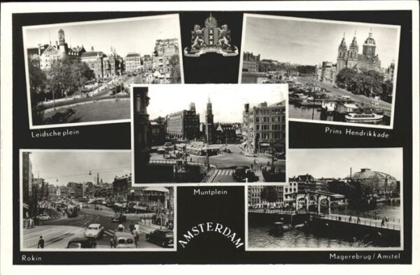 Amsterdam Niederlande Magerebrug Amstel Prins Hendrikkade Wap