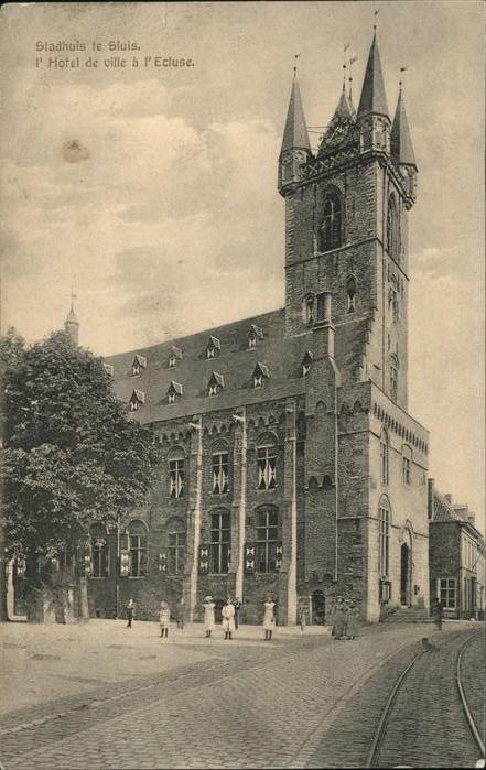 Sluis Zeeland Stadhuis Hotel de ville a le Ecluse