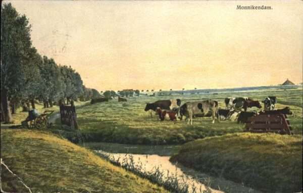 Monnickendam Kühe Künstlerkarte