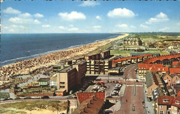 Zandvoort Holland Aan Zee Panorama Strand
