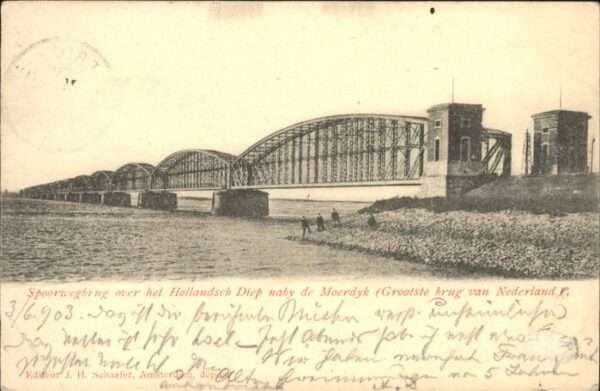 Niederlande Spoorwegbrug Hollandsch Diep