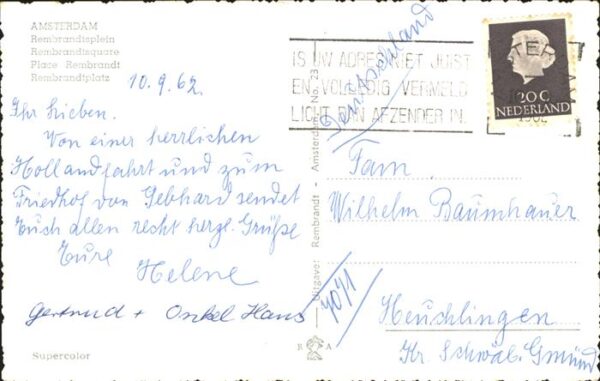 Amsterdam Niederlande Rembrandtplatz – Bild 2