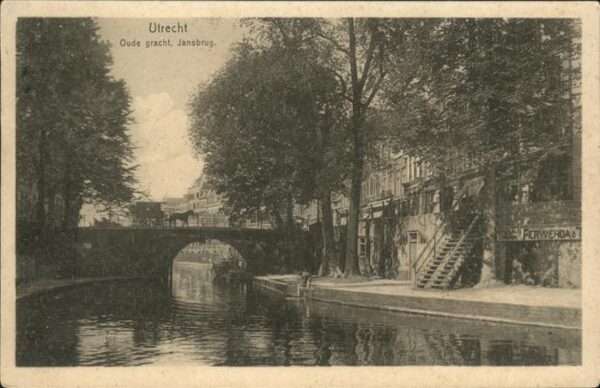 Utrecht Oude gracht Jansbrug