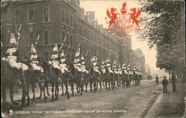 Leibgarde Wache Horse-Guards Knightsbridge Barracks Lon