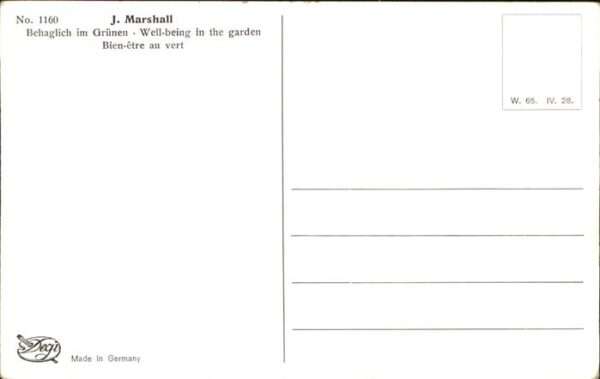 Kuenstlerkarte Kind J. Marshall Nr. 1160 Behaglich im – Bild 2
