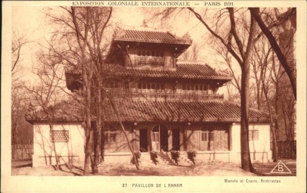 Exposition Coloniale Paris 1931 Pavillon de L' Annam