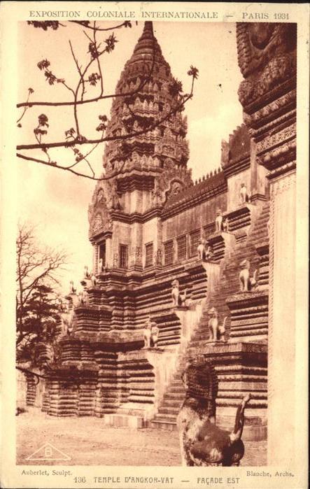Exposition Coloniale Paris 1931 Temple d_Angkor-Vat