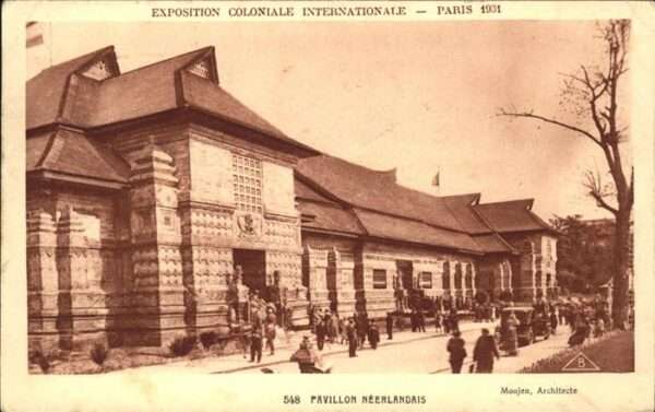 Exposition Coloniale Paris 1931 Pavillon Neerlandais