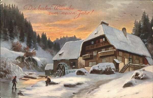 Neujahr Schwarzwaldhaus