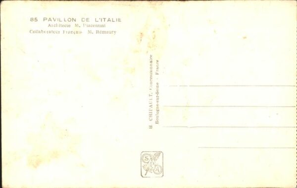 Exposition Internationale Paris 1937 Pavillon de L'Italie – Bild 2